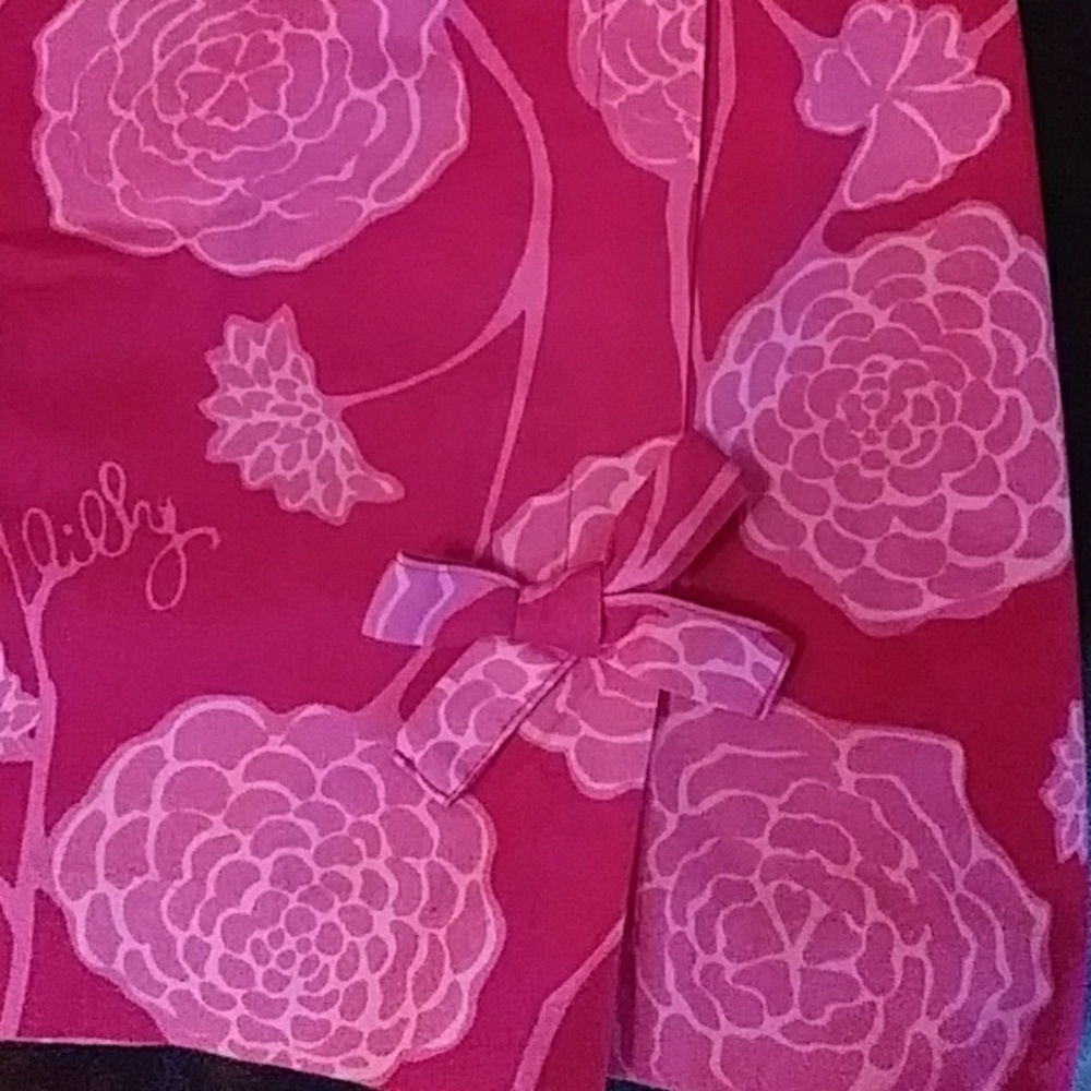 Lilly Pulitzer Pink Floral Mini Skirt - Picture 2 of 7